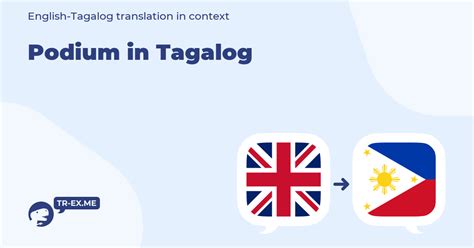 podium in tagalog